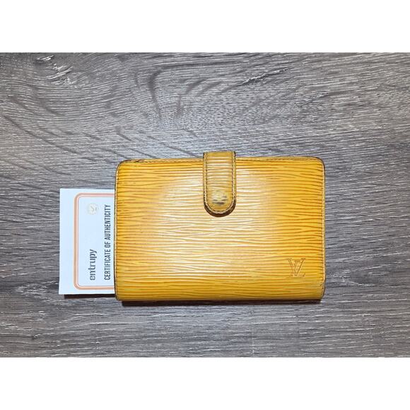 Louis Vuitton GHW Wallet Epi Yellow Vintage with COA included - Picture 1 of 1